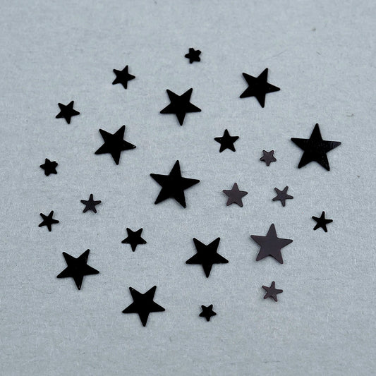 Star Nail Glitter 6-piece set - 4 mixed spangles