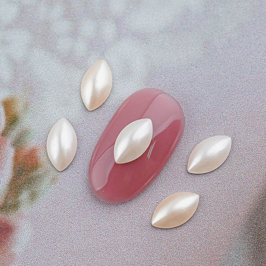 Austrian crystal pearl boat cabochon nabet 5 pieces 2208/4 nail stone