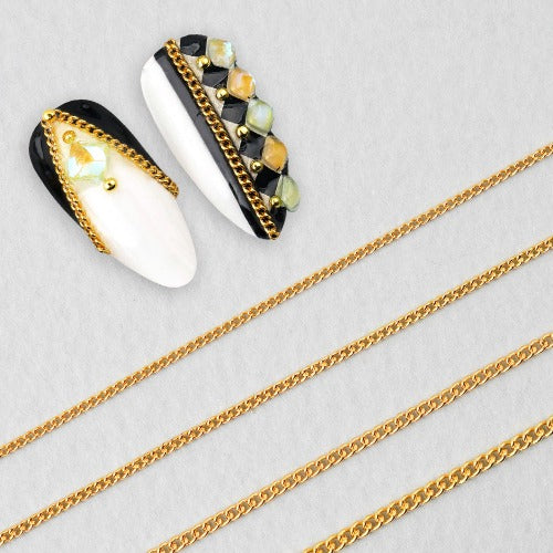 Trendy Nail Chain (±30cm) - Gold