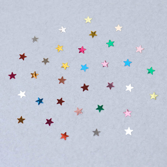 Star Nail Glitter 12 Set - 8 Sequins 3mm
