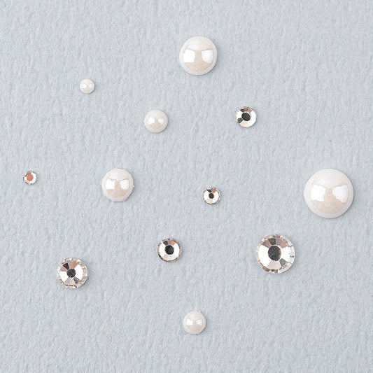 Pearls Nail Charms Nail Art Rhinestones 3D Studs Decor- PL08