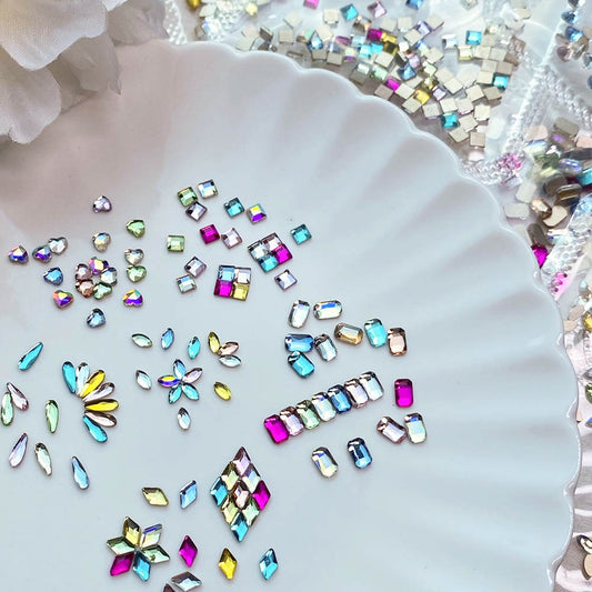 Nail Stone 12 Set - 1 Crystal Flat Stone (사본)