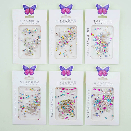 Nail Stone 12 Set - 1 Crystal Flat Stone (사본)