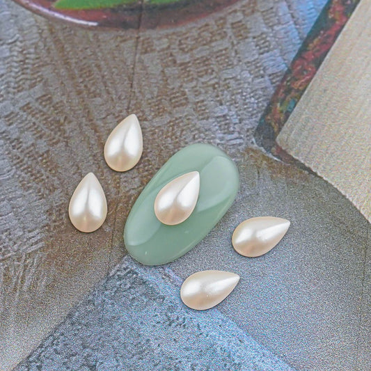 Austrian Crystal Pearl Water Drop Cabochon Drop 5 Pieces 2308/4 Nail Stone