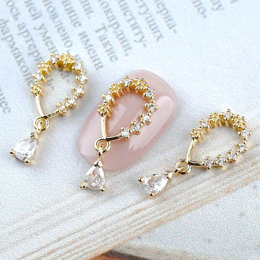 Luxury Nail Parts-2 Water Drop Dangle