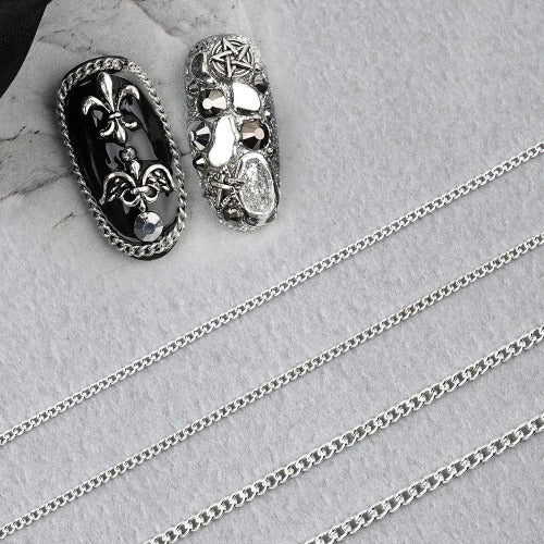 Trendy Nail Chain (±30cm) - White